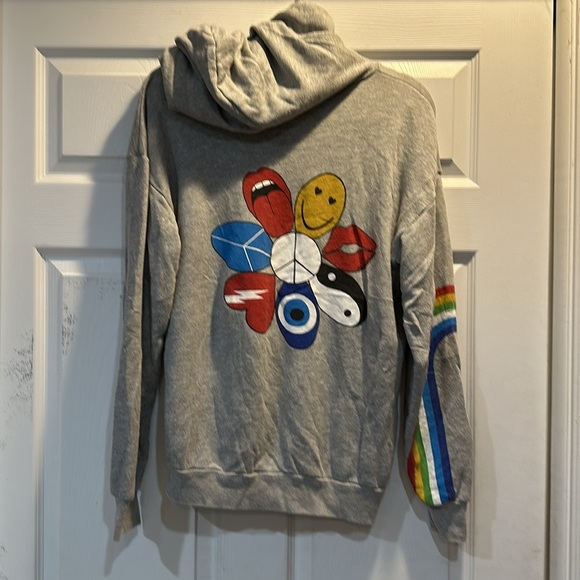 Lauren Moshi Harmony Daisy Oversized Hoodie Sweatshirt S - Picture 4 of 11
